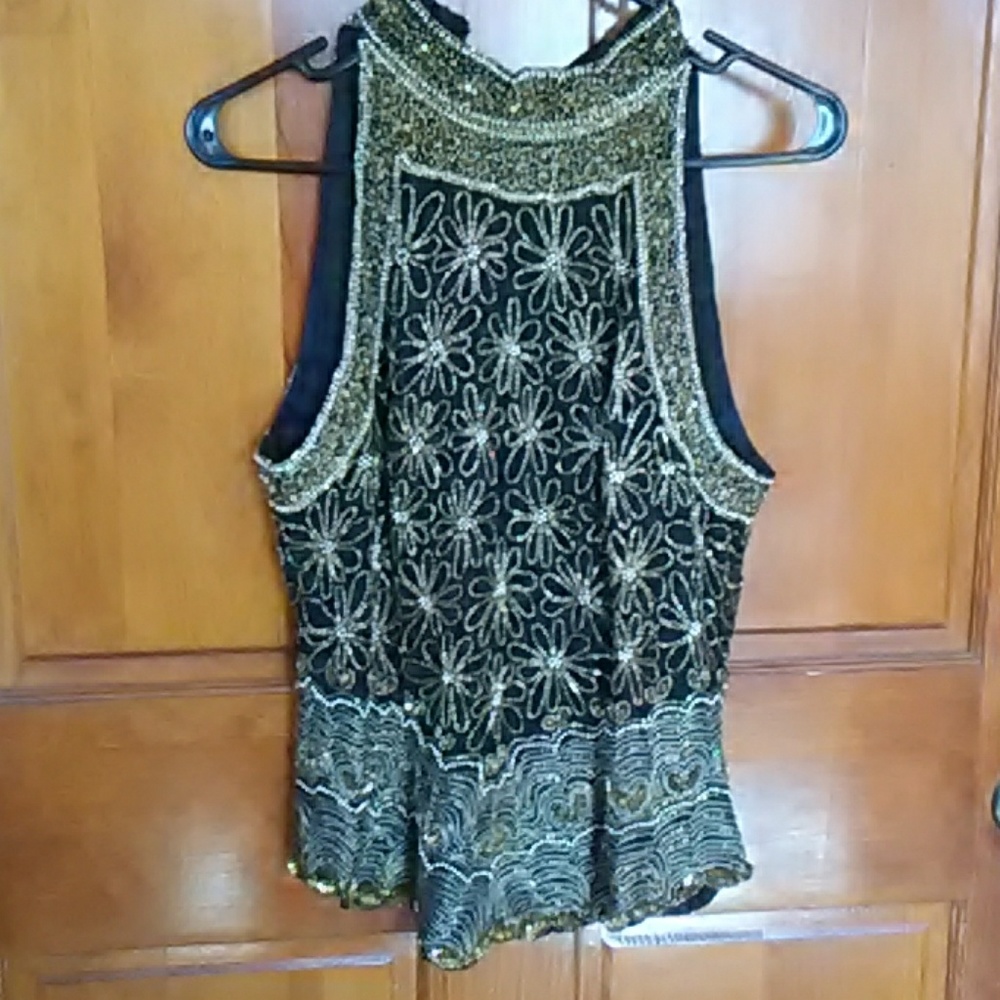 Beaded tank top